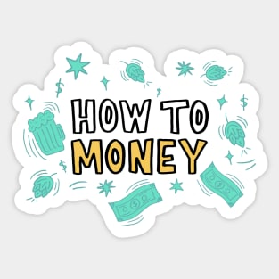 How To Money Logo Sticker